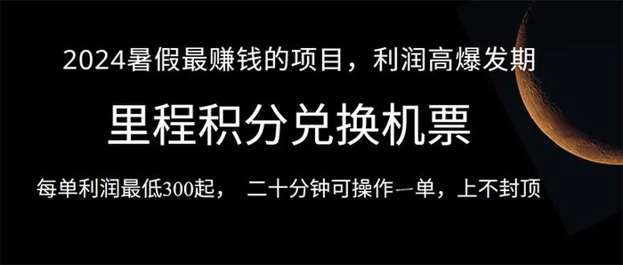 （10995期）2024暑假最暴利的项目，目前做的人很少，一单利润300+，二十多分钟可操作一单，每天可批量操作。