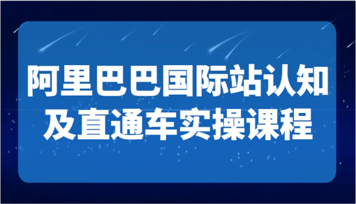 阿里巴巴国际站认知及直通车实操课-国际地产逻辑、国际站运营定位、TOP商家运营思路