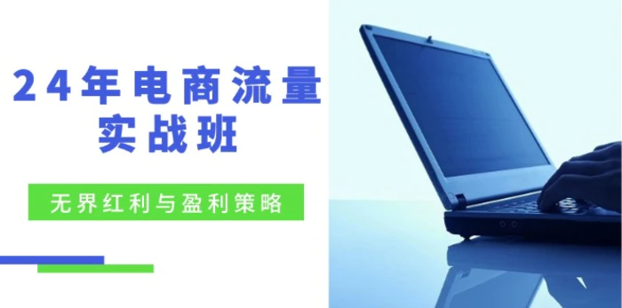 （12168期）24年电商流量实战班：无界 红利与盈利策略，终极提升/关键词优化/精准人群拓展/创新玩法