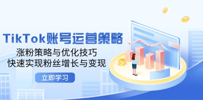 （12614期）TikTok账号运营策略：涨粉策略与优化技巧，快速实现粉丝增长与变现