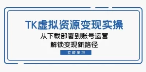 【2024.9.28】TK虚拟资料变现实操：从下载部署到账号运营，解锁变现新路径-新思维项目网