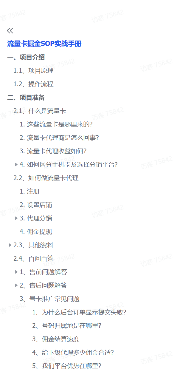 图片[1]-【精选】流量卡掘金SOP小白实操落地教程-