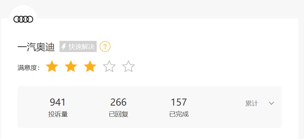 一月换仨锁？一汽奥迪陷车门质量危机，前高管刚夸「传统车企更可靠」-