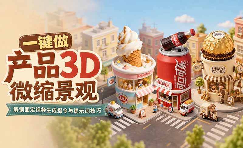 【2026.09.07】一键生成产品3D微缩景观,libtv带你解锁视频创作新玩法!-