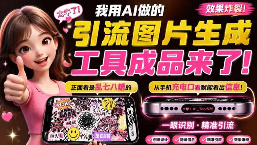 【2026.09.01】微信藏图新玩法:一张乱码图,平放手机就能“透视”真实内容!-