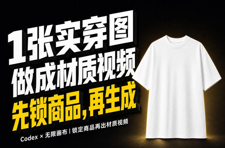 【2026.08.26】1张实穿图,10秒引爆Amazon服装材质视频的秘诀,重点不在提示词!-