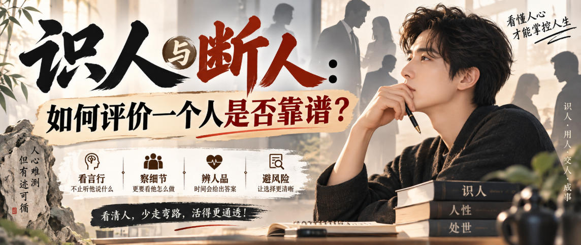 【2026.09.06】识人术揭秘:三招教你快速判断一个人是否值得深交-