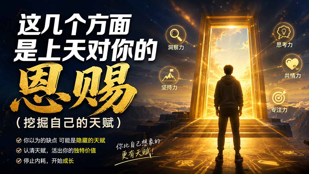 【2026.08.20】发现你的隐藏天赋:这些迹象,是上天给你的独特恩赐-