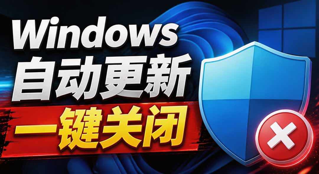 【2026.09.09】Win7/10/11通用!400KB迷你神器,一键永久关闭系统更新,随时可恢复-