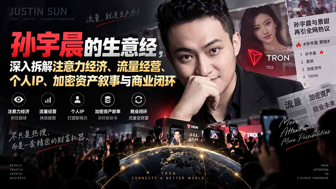 【2026.09.06】孙宇晨的财富密码:揭秘注意力经济与个人IP的终极商业闭环-