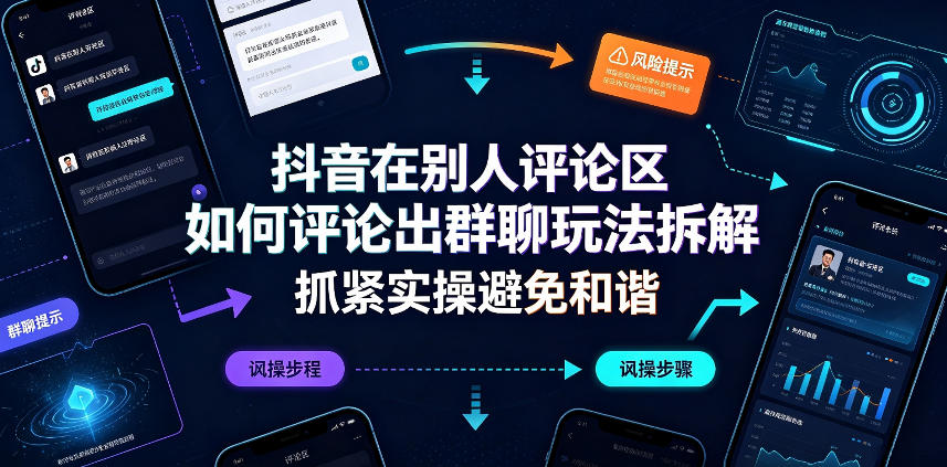 【2026.08.14】抖音评论区暗藏玄机：群聊引流玩法全拆解，速学防封号！-