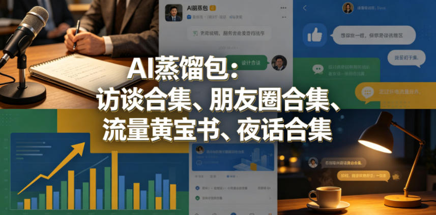 【2026.05.08】AI蒸馏包：精选访谈、朋友圈精华、流量宝典、夜话合集-