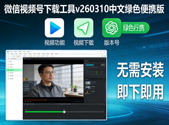 【2026.04.06】微信视频号下载神器v260310：免安装绿色便携版，轻松保存精彩瞬间-