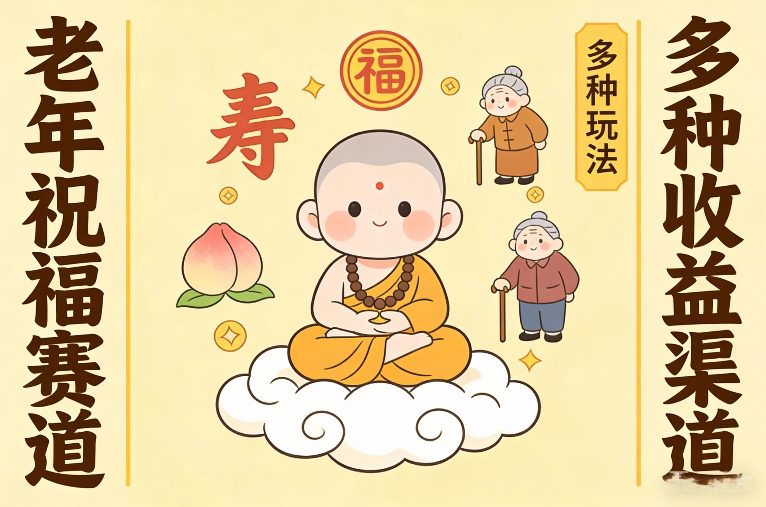 【2026.02.03】老年祝福新蓝海：漫画小佛陀创意玩法，解锁多重收益路径（教程详解）-